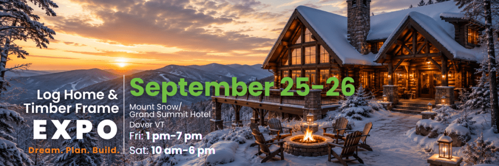 Upcoming log home show at Mt. Snow, Vermont