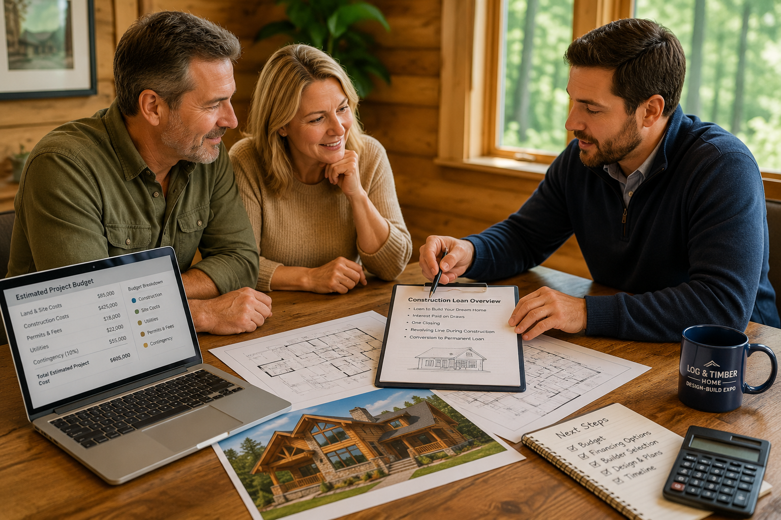 Financing a custom log or timber frame home