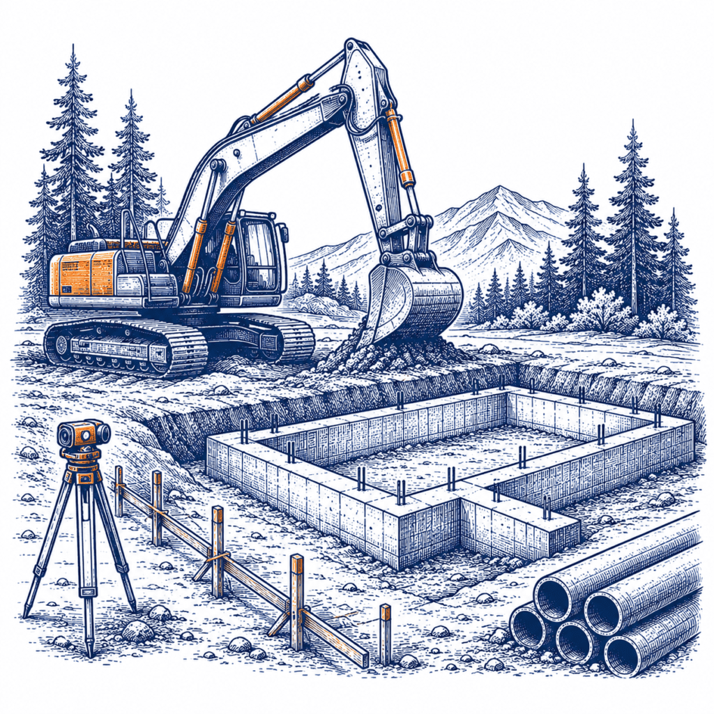 Preparing a homesite before building