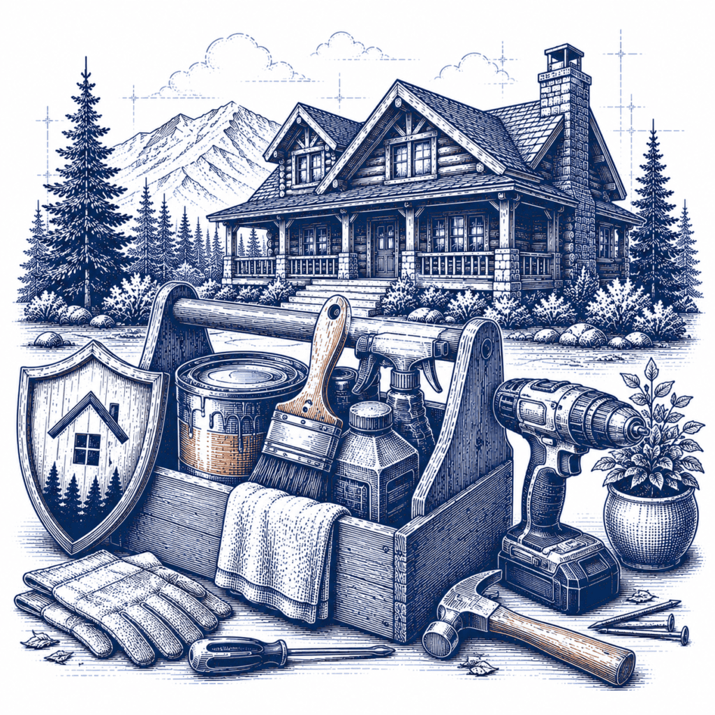 Maintaining a log or timber frame home